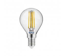 
                  GTV ŻARÓWKA LED FILAMENT G45 CIEPŁA BIAŁA 3000K E14 4W 400LM  LD-G45FL4-30